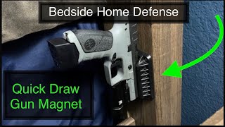 Bedside Home Defense Setup  DD Quick Draw Gun Magnet  20 Buy from Amazon [upl. by Polik982]