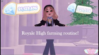 Royale High Farming Routine  Royale High  Roblox [upl. by Horner277]