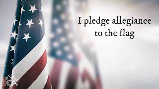 The Pledge of Allegiance with text music and beautiful pictures [upl. by Aynik306]