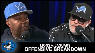 Offensive Breakdown  Detroit Lions v Jacksonville Jaguars  The Roar LIVE [upl. by Mairam740]