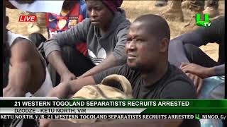 Dzodze Ketu North VR 21 Western Togoland Separatists Recruits Arrested [upl. by Minny]