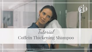 Wie Du das ahuhu COFFEIN Shampoo für mehr kräftiges und volles Haar richtig benutzt  asambeauty [upl. by Eisyak214]