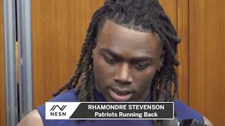 Rhamondre Stevenson Discusses Last Minute Fumble In Patriots Game [upl. by Nnaael]