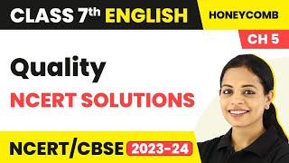 Class 7 English Chapter 5 NCERT Solutions  Class 7 English Quality NCERT Solutions Class 7 English [upl. by Johnathon486]