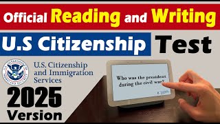 2024 Version Practice the English Reading and Writing ✍️ Test for the US Citizenship interview [upl. by Blen]