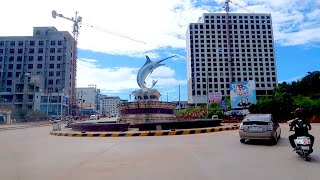 Sihanoukville Cambodia Driving Tour [upl. by Hannala]