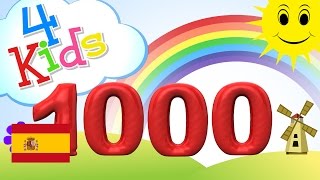 Aprender contar los números de 100 a 1000 100 pasos  para niños y bebés español [upl. by Nizam]