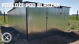 Jak przygotować podłoże pod blaszak Podłoże pod garaż blaszany z bloczków betonowych [upl. by Moia]