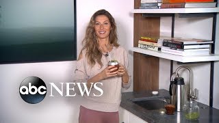 Gisele Bundchen shares the drink recipe that is her secret wellness weapon [upl. by Adnavoj]