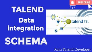 Talend Data Integration  Real time Scenario Talend Schema ETL Process [upl. by Lister]