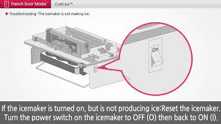 LG Refrigerators Troubleshooting Craft Ice Maker Not Making Ice [upl. by Nalda]