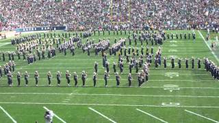 Notre Dame Band Halftime Show Aug 31 2013 Temple Game [upl. by Asilaj]