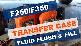 Ford F250F350 Super Duty transfer case fluid change 🛠️ [upl. by Reave]