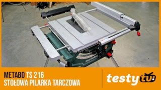 Metabo TS 216 stołowa pilarka tarczowa [upl. by Onidranreb]