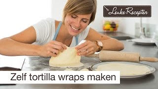 Zelf tortilla wraps maken  LeukeReceptennl [upl. by Ahsinad12]