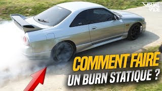 COMMENT FAIRE UN BURN STATIQUE  ON VOUS EXPLIQUE TOUT 💨🚘💨 [upl. by Anaiuq]