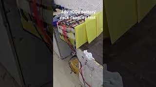 48v100ah lithium battery pack capacity test lithiumbattery machine lithiumbatterypack lithium [upl. by Amias]