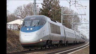 Americas Fastest Train  Acela Express Compilation [upl. by Aisaim]