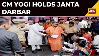 UP CM Yogi Adityanath Holds Janta Darbar  UP News Update [upl. by Burhans443]