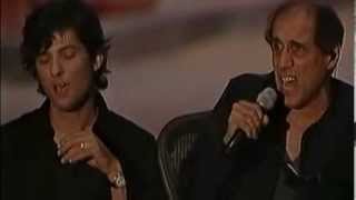 Adriano Celentano amp Fiorello  Lemozione non ha voce LIVE 2001 [upl. by Nylodam]