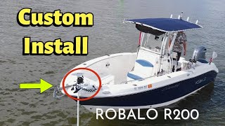 Custom Install Minn Kota Terrova 36v 72” 112lb on a Robalo R200 [upl. by Kennith]