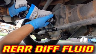 RAM 1500 REAR DIFFERENTIAL FLUID CHANGE [upl. by Letnwahs]