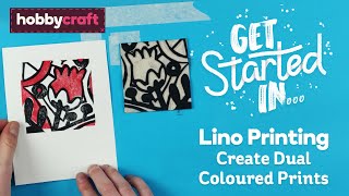 How to Create Dual Colour Lino Printing  Hobbycraft [upl. by Biamonte]