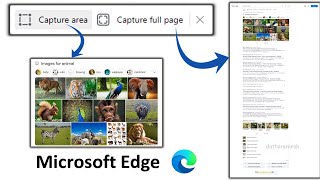 How to Capture Full Web Page Screenshot Using Microsoft Edge [upl. by Reivazx]