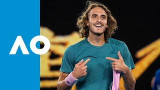 Stefanos Tsitsipas vs Roger Federer  Australian Open 2019 R4 Highlights [upl. by Ruhnke]