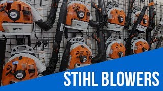 Stihl Backpack Leaf Blower Comparision [upl. by Ikcir]