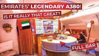 Emirates A380 INCREDIBLE Economy Class  Full Flight Review [upl. by Ymerej]