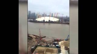 River Thames monster filmed swimming near the O2 Arena [upl. by Nosdrahcir]