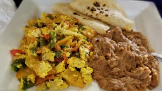 How to make MIGAS A LA MEXICANA ❤ crispy corn tortilla chips with eggs [upl. by Oric]