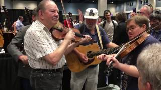 Bobby Hicks and Mike Cleveland Fiddlers Dream  IBMA 2016 [upl. by Lillie]