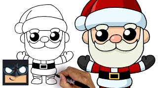 How To Draw Santa Claus  Beginner Lesson [upl. by Ralip853]