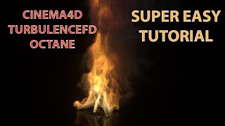 Man on Fire Cinema4D TurbulenceFD Octane Render Super Easy Tutorial [upl. by Tiram203]