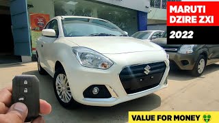 2022 MARUTI SUZUKI DZIRE ZXI  FULL DETAILED REVIEW WITH ON ROAD PRICE [upl. by Noivad317]