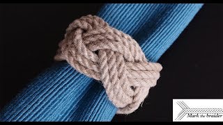 Rope napkin ring turks head style [upl. by Enelad]