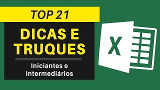 21 MELHORES DICAS E TRUQUES DO EXCEL  Iniciantes e Intermediários [upl. by Jaye]