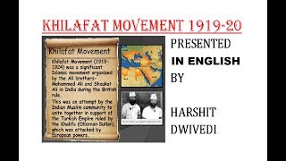 English Understanding Khilafat Movement of India [upl. by Maynard]