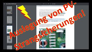 6  Auslegung amp Bemessung von PVStrangsicherungen  Planung PV Anlage  Plus amp Minus absichern [upl. by Rehpotsirahc807]