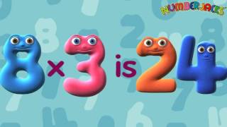 3 Times Table Song  Numberjacks [upl. by Ellenahs]