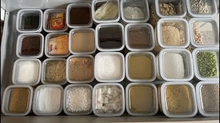 ASMR keuken organiseren  kruidenpotten voorraadpotten washok organisatie inspiratie [upl. by Llenoj549]