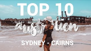 TOP 10 ORTE OSTKÜSTE AUSTRALIEN ∙ Work and Travel Reisetipps amp Sehenswürdigkeiten  travelventure [upl. by Hnahym]