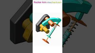 Rocker Arm mechanicsm cad solidworks [upl. by Paine813]