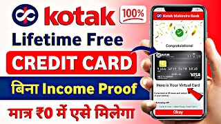 Kotak Credit Card Apply 2024  Lifetime Free  Kotak Mahindra Bank Credit Card Online Apply [upl. by Gentilis]