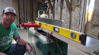 Grizzly G0858 jointer unboxing setup and review how to setup a jointer [upl. by Anyrtak351]