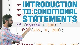 31 Introduction to Conditional Statements  p5js Tutorial [upl. by Silverstein]