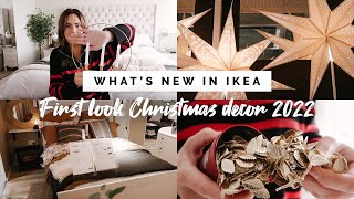 WHATS NEW IN IKEA OCTOBER 2022  FIRST LOOK AT THE CHRISTMAS DECOR AND FESTIVE LIGHTING PLUS HAUL [upl. by Oiluig]