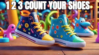 Kids Giggle Wiggle and Count Your Shoes🍌 1 2 3—Grab ‘Em Quick🍌🎉funny kidsvideo kidssong [upl. by Schreck]